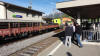 Ankunft per Bahn in Därstetten